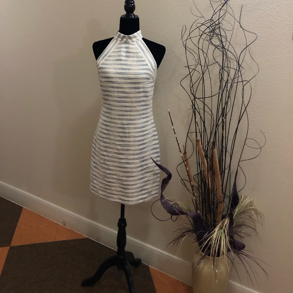 Bella Badgley Mischka Halter Racerback Dress. Used - Picture 1 of 7